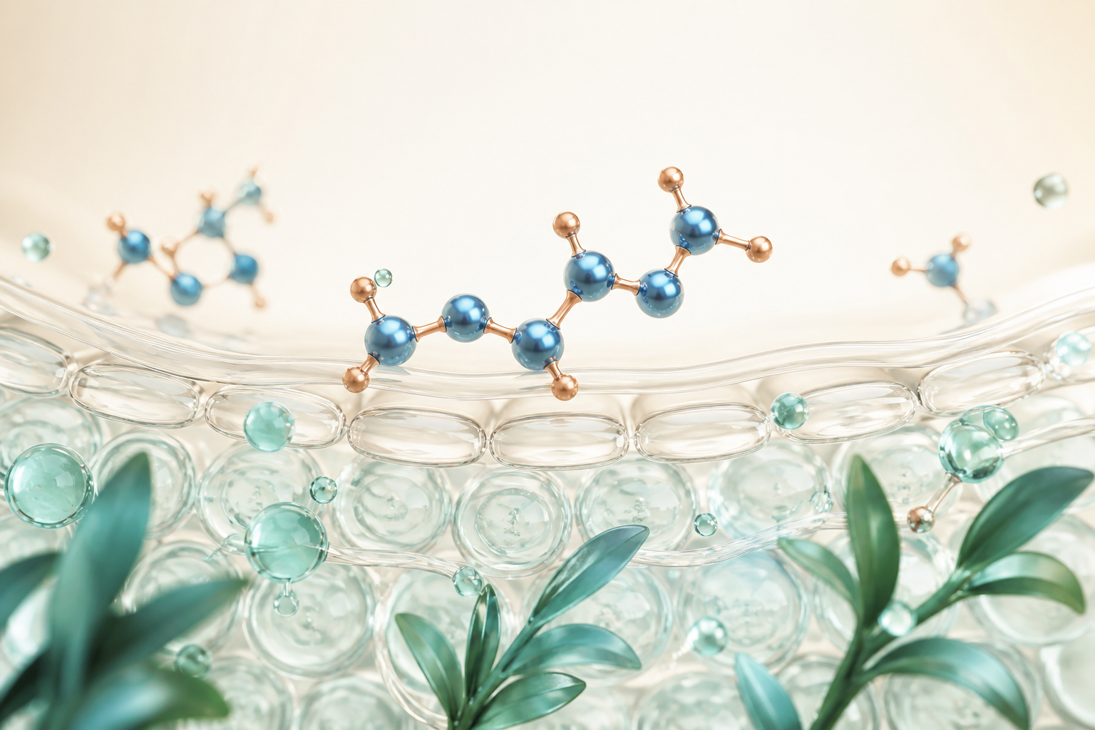 Conceptual illustration of Copper Tripeptide-1 cosmetic positioning